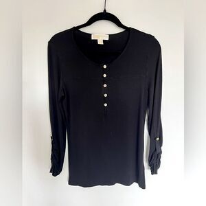 *2/$30* MICHAEL Michael Kors 3/4 sleeve button up top